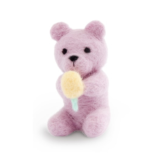 Lavender Bear with Popsicle Needle Felting Kit by Loops & Threads®